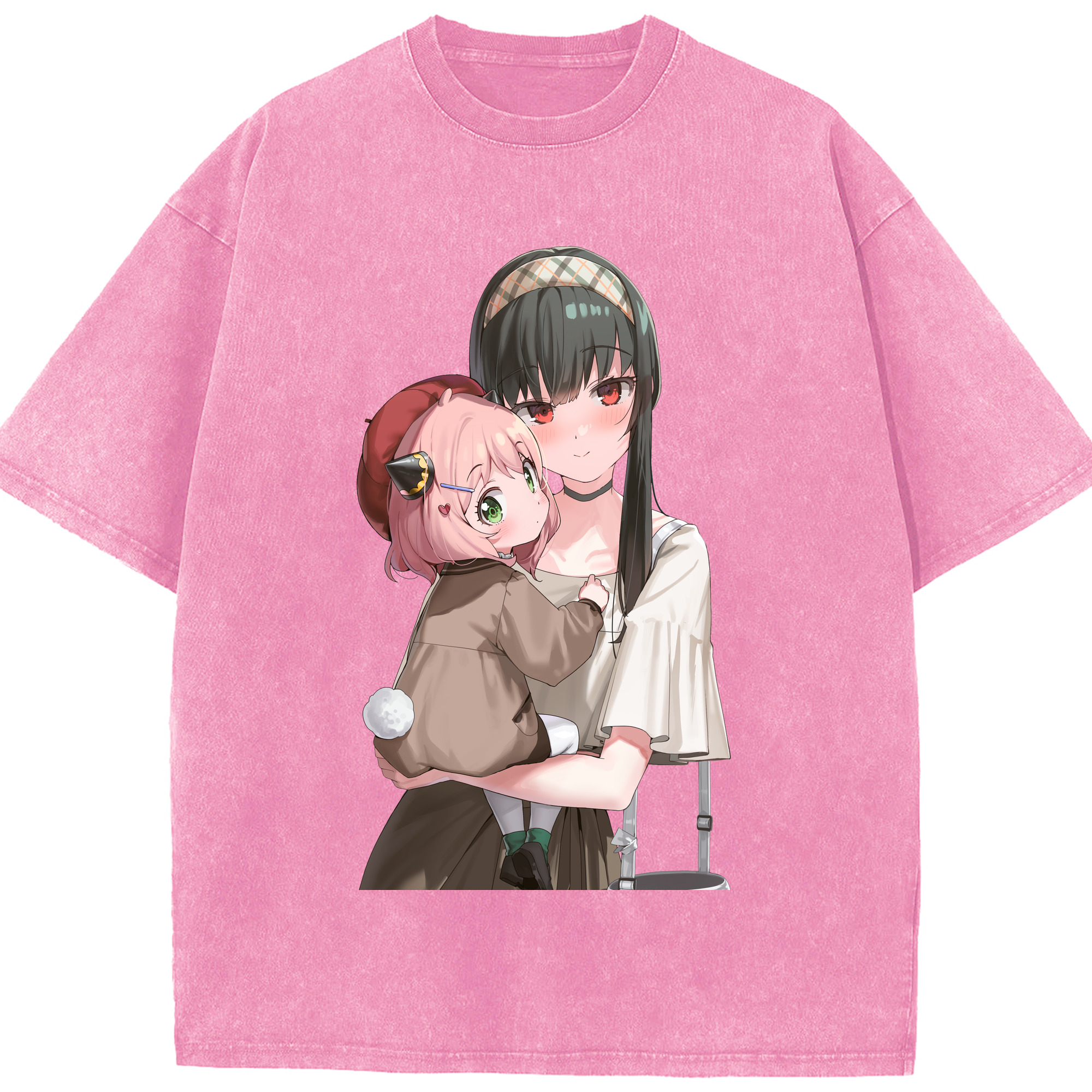 （画像用） SPY×FAMILY间谍家家酒 綿100% ヴィンテージ風 半袖Tシャツ（フロントプリント）